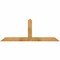Ekena Millwork Portland Rough Sawn Timber Gable Bracket, Western Red Cedar, 60"W x 22"H x 2"D x 4"F, 9/12 Pitch GBW060X22X0204POR00RWR - alternate 1
